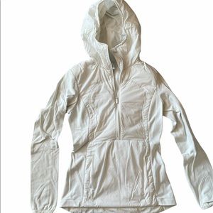 Insulated white lululemon hoodie